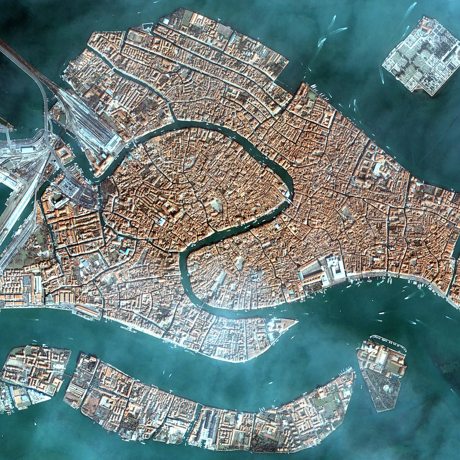 Venice Photograph by Space Imaging Europe/science Photo Library