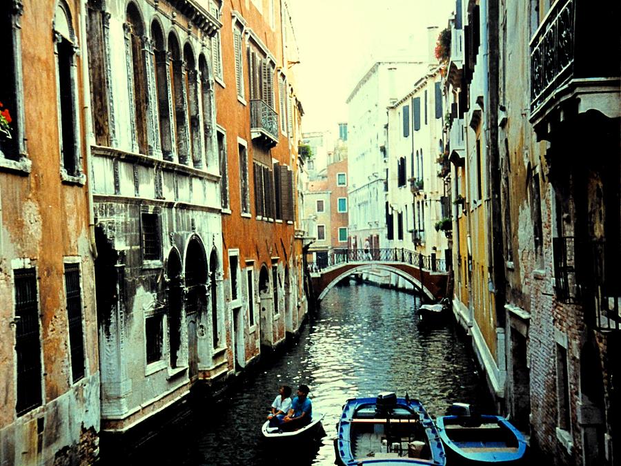 Venice Street Scene Photograph by Ian  MacDonald