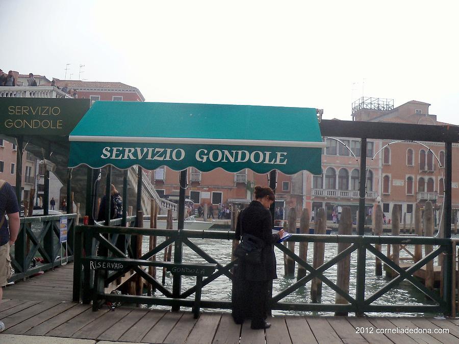 Venice Taxi Stand Photograph by Cornelia DeDona