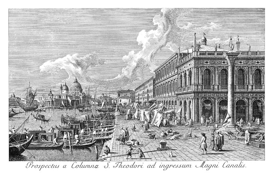 Venice The Molo, 1735 Painting by Granger