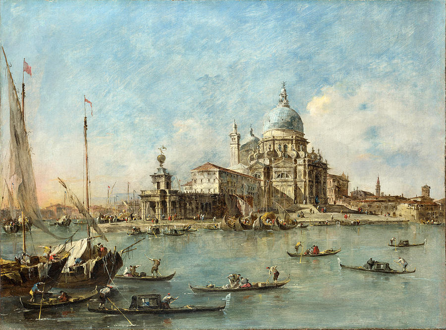 Venice - The Punta della Dogana Painting by Francesco Guardi