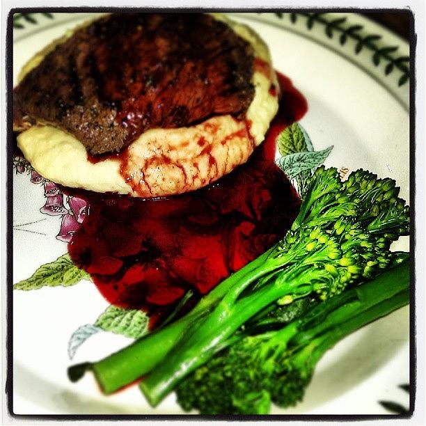 Venison, Redwine And Black Berry Photograph by Peter Goodfellow