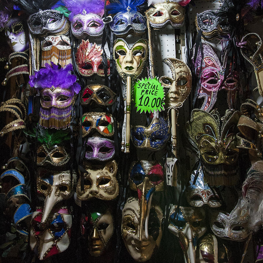 Venitian Masks Photograph by Sonny Marcyan