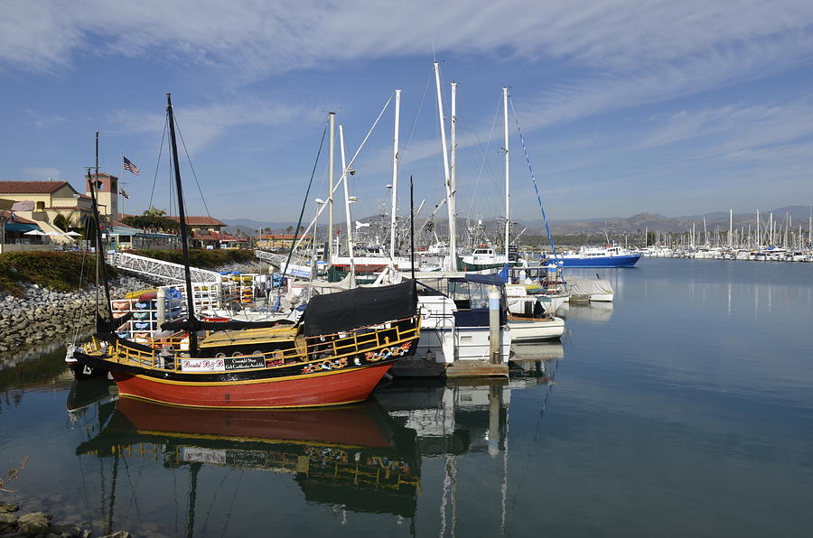 Boat Photograph - Ventura Harbor by Yinguo Huang