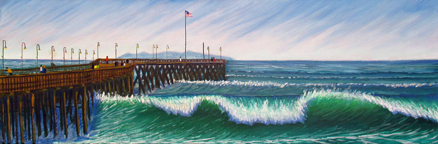 Ventura Pier Painting by Kevin Hughes