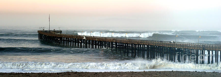 Ventura Storm Pier Photograph by Henrik Lehnerer