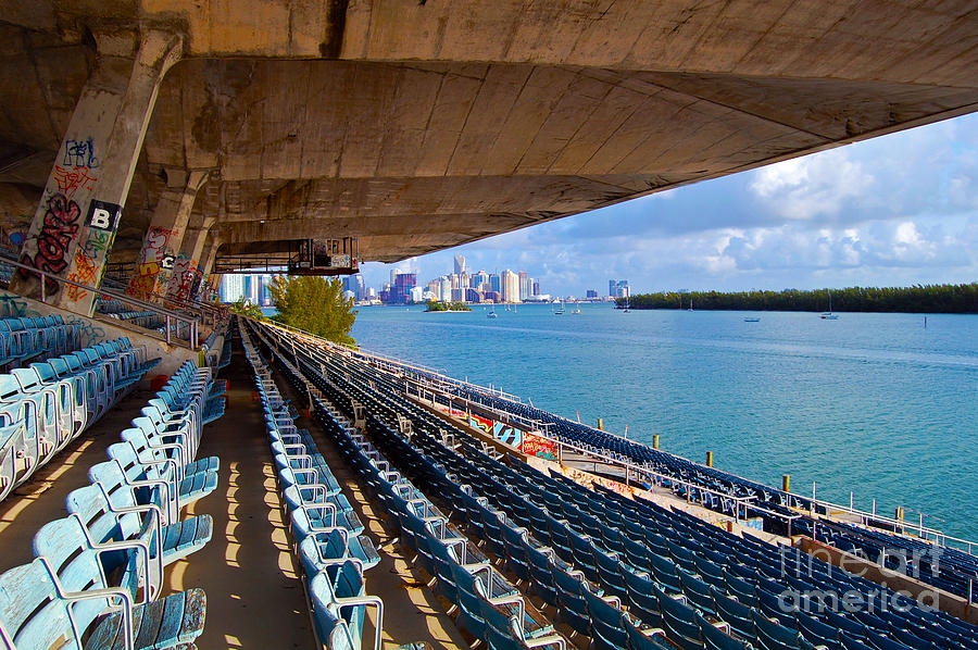 Miami Skyline Photograph - Venue with a View by Rick Bravo
