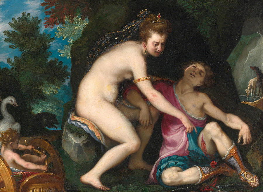 Duck Painting - Venus and Adonis by Cigoli