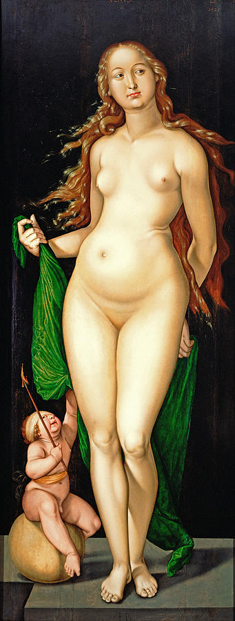 Venus and Amor Painting by Hans Baldung Grien