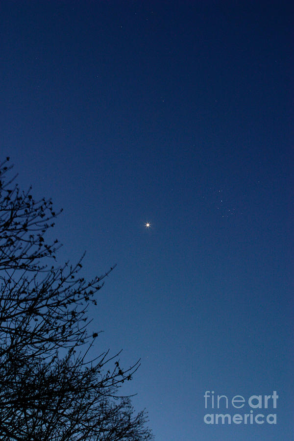 Venus And M45 Photograph by John Chumack