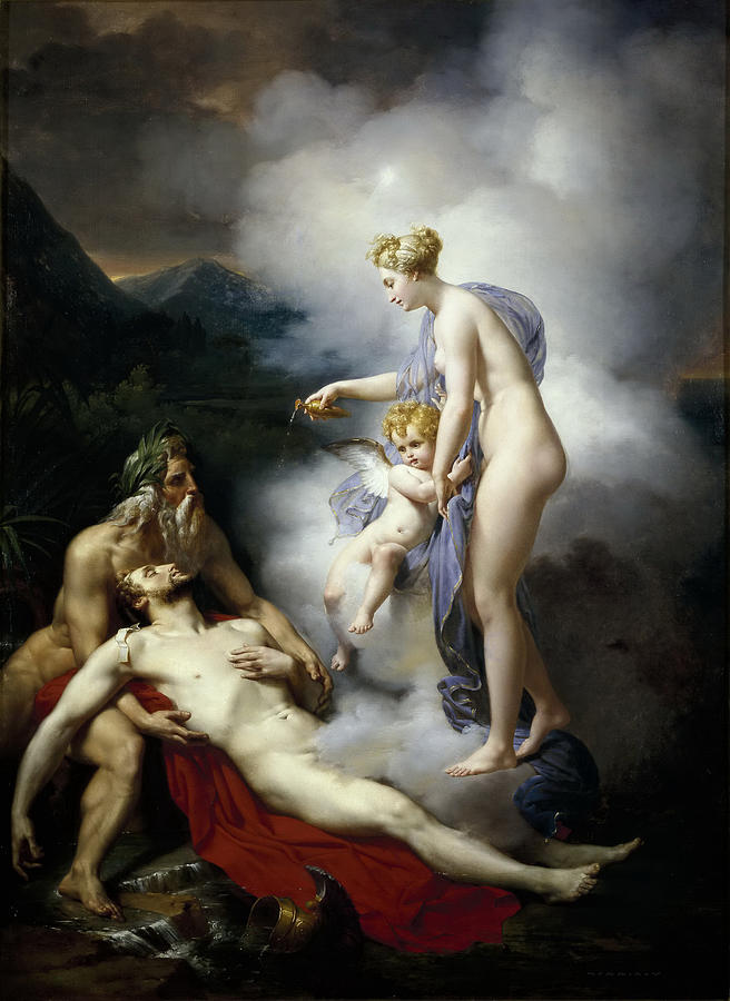 Venus Healing Aeneas Painting by Merry-Joseph Blondel