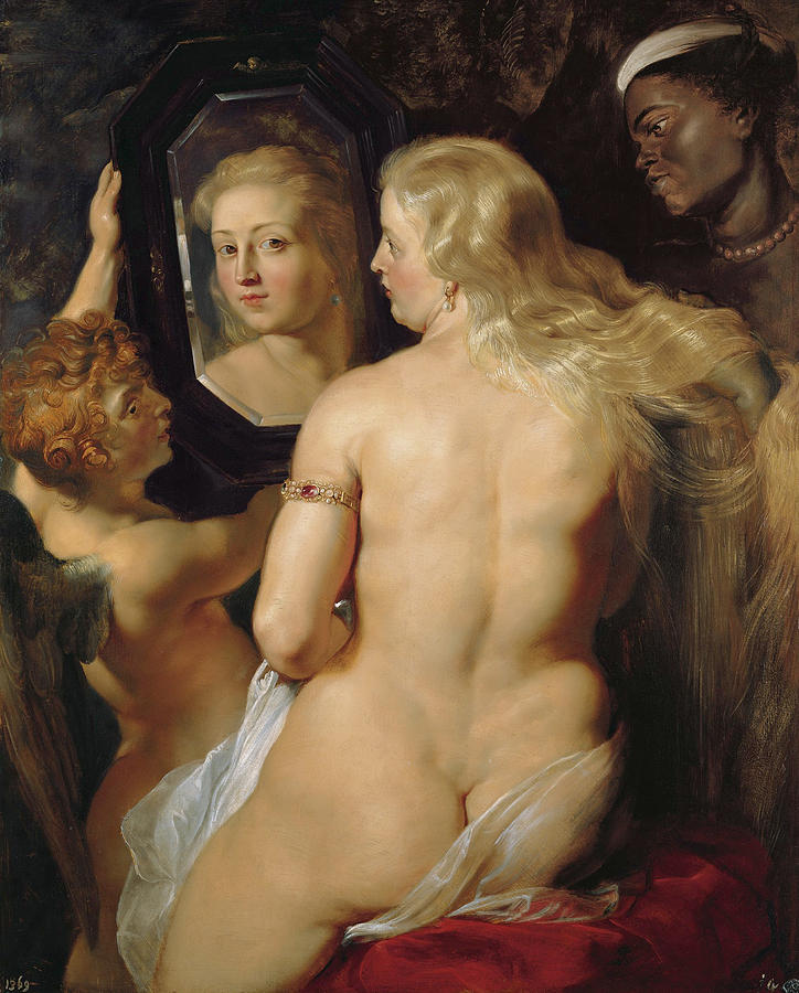 Venus In A Mirror Digital Art by Peter Paul Rubens