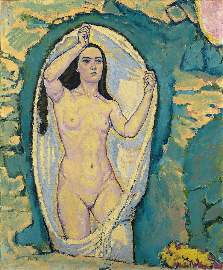 Koloman Moser Painting - Venus in the Grotto by Koloman Moser
