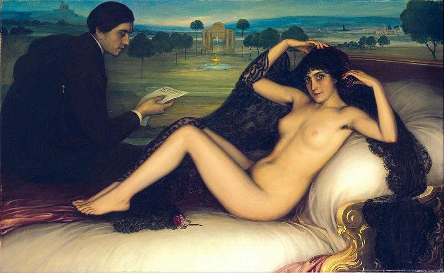 Nude Painting - Venus of Poetry by Julio Romero de Torres