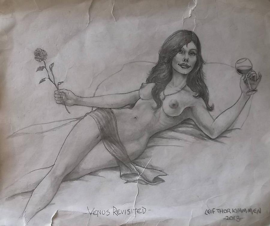 Venus Revisited Drawing by Leif Thor Kvammen