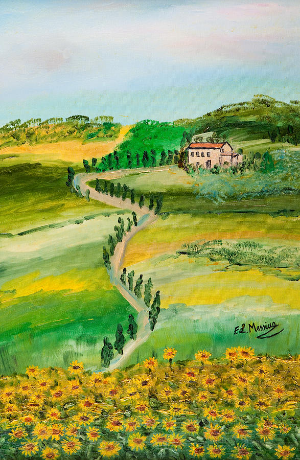 Verde Sentiero Painting by Loredana Messina