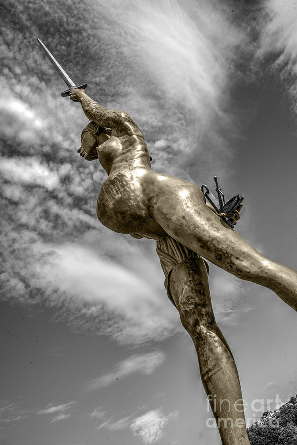 Verity Photograph - Verity in Bronze  by Rob Hawkins