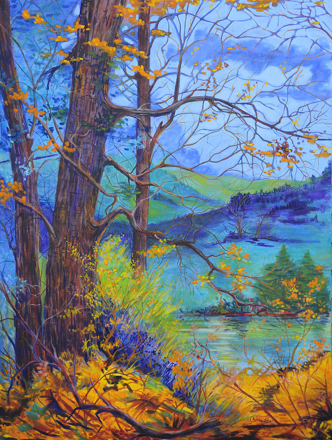 Tree Painting - Vermont Autumn by Claiborne Coyle