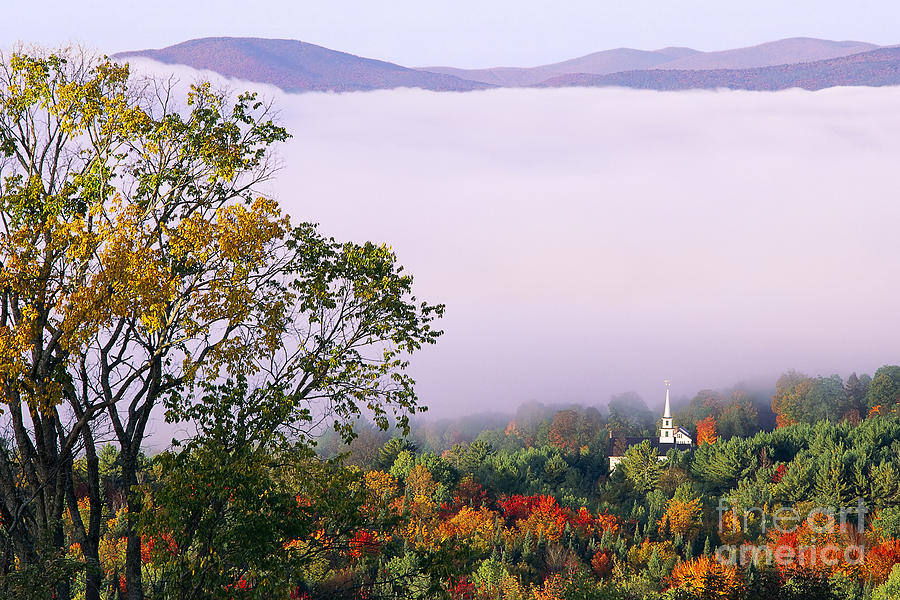 Fall Photograph - Vermont Autumn Morning by Alan L Graham