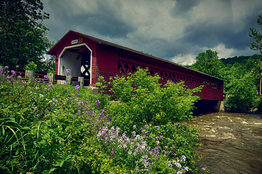Vermont Covered Bridge Photograph by John Haldane