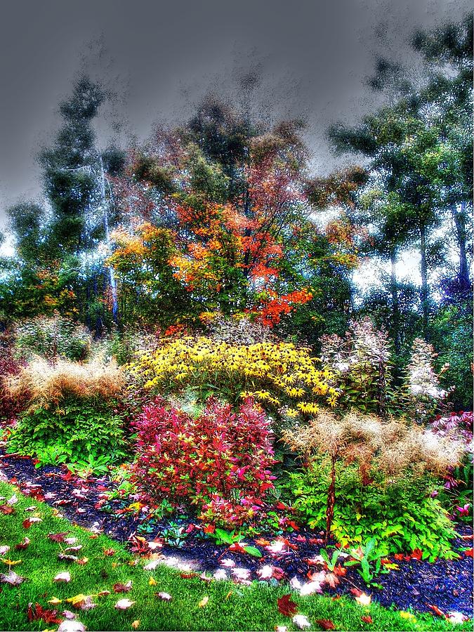 Vermont Fall Garden Photograph by John Nielsen