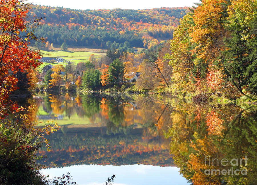 Vermont Fall Reflections  0185 Photograph by Jack Schultz