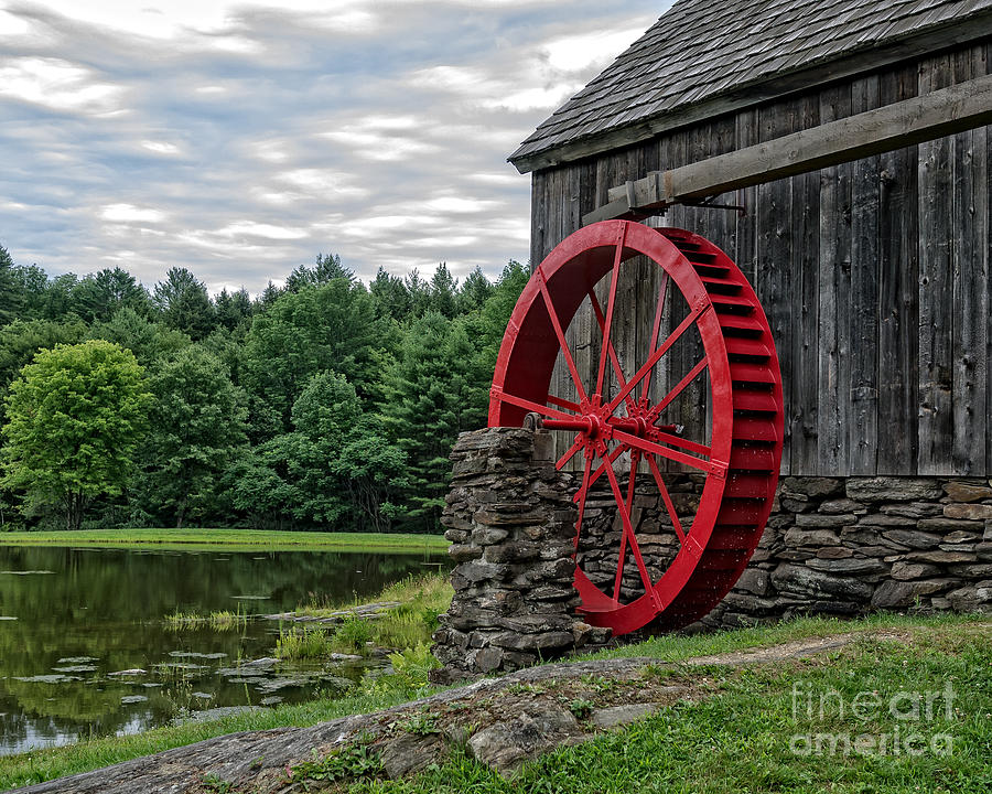 Vermont Grist Mill Photograph by Edward Fielding