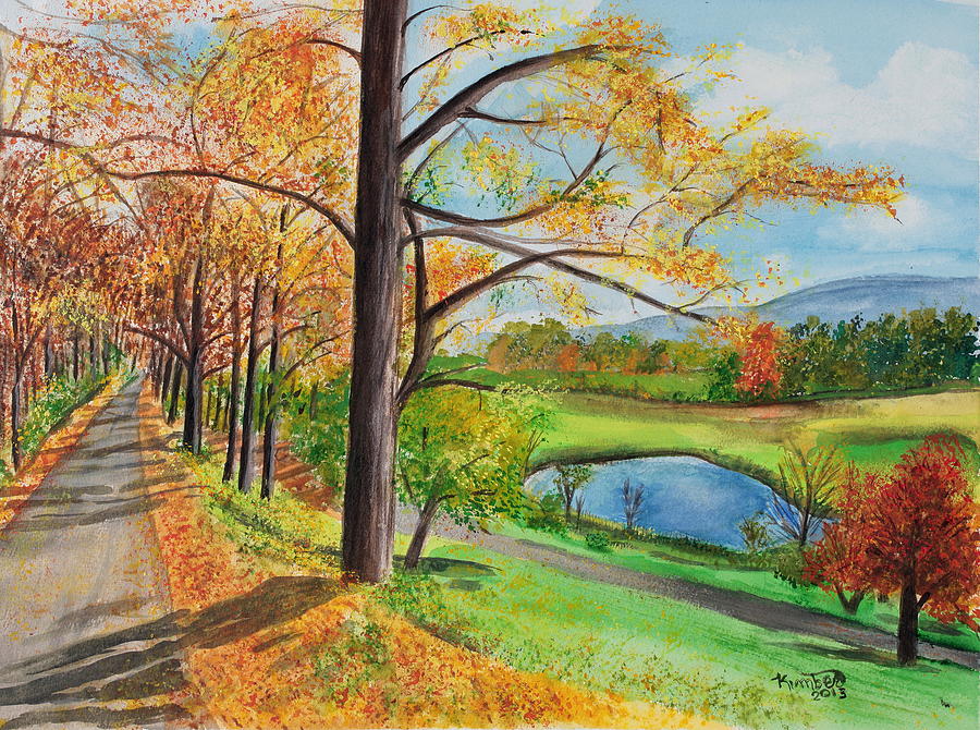 Vermont in the Fall Painting by Kimber  Butler