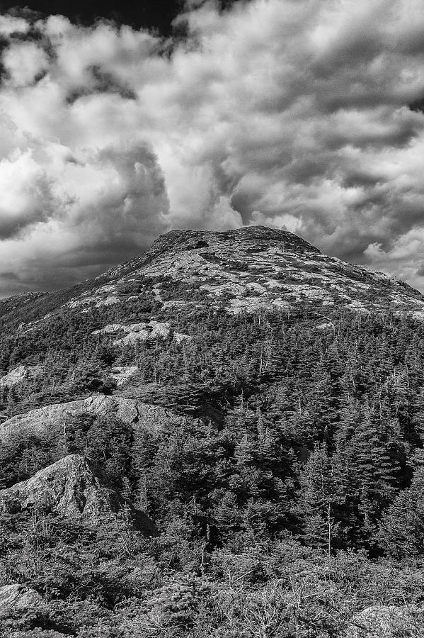 Vermont Mount Mansfield Mountain Black And White Photograph