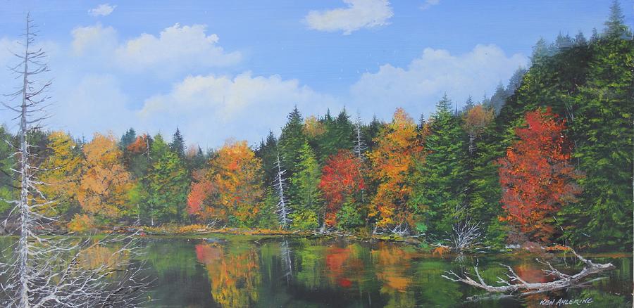 Vermont Pond Painting by Ken Ahlering