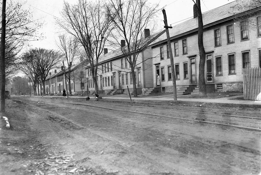 Vermont Row Houses, C1909 Photograph by Granger