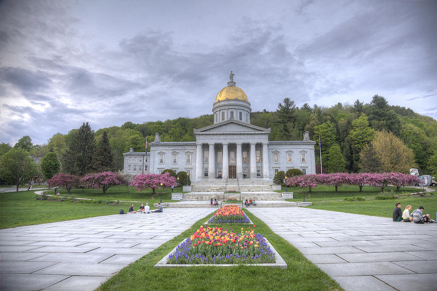 Vermont State House Photograph by Steve Gravano