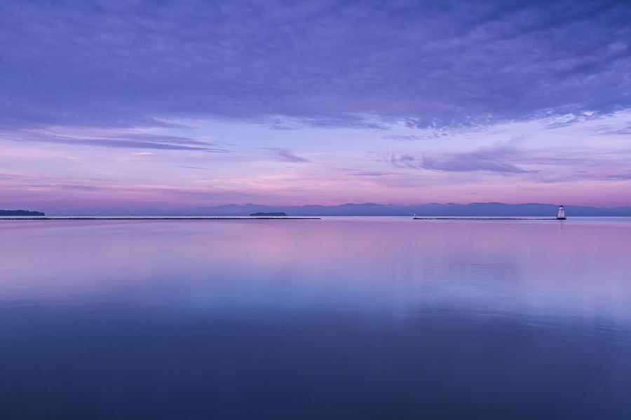 Vermont Sunrise Lake Champlain Burlington Waterfront Photograph