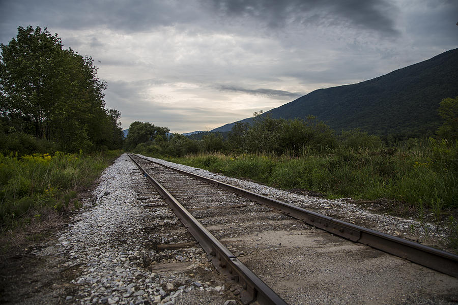Vermont Train Tracks  Photograph by John McGraw