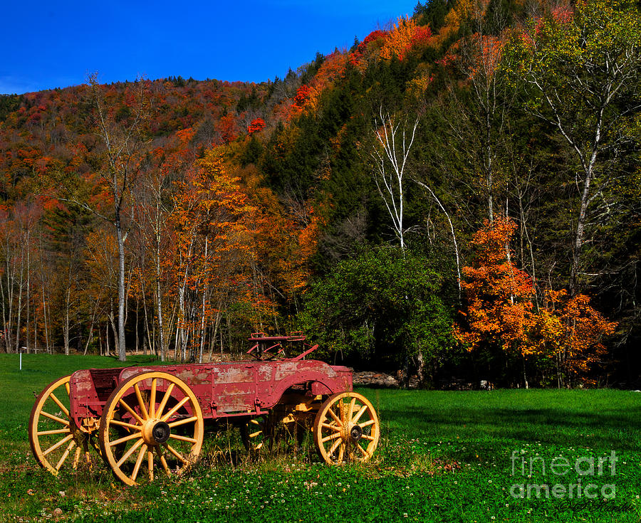 Vermont Wagon Photograph by Sue Karski