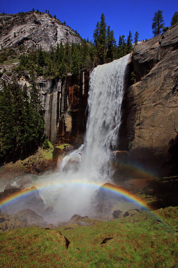 Vernal Falls Double Rainbow Photograph by Joseph Dsilva
