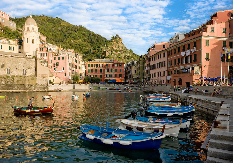 Vernazza Boatman - Cinque Terre Italy Photograph by Carl Amoth
