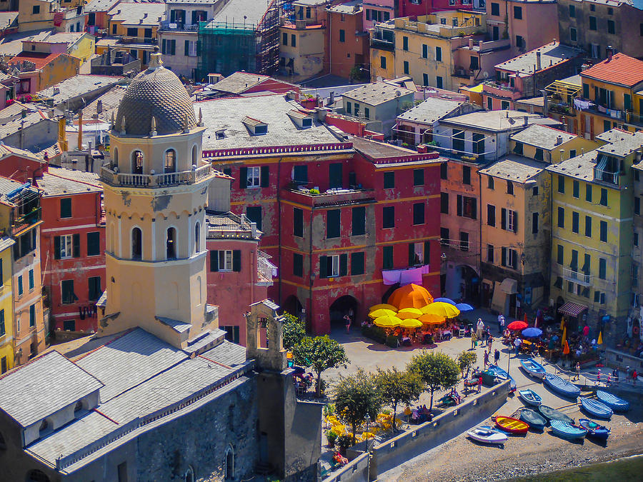 Vernazza Colors - Cinque Terre Photograph by Dany Lison