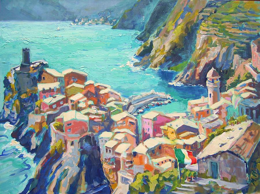 Vernazza Painting - Vernazza Italy by Margaret Plumb