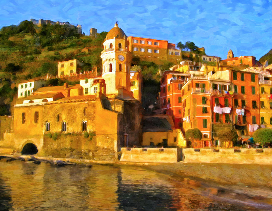 Vernazza Painting by Michael Pickett