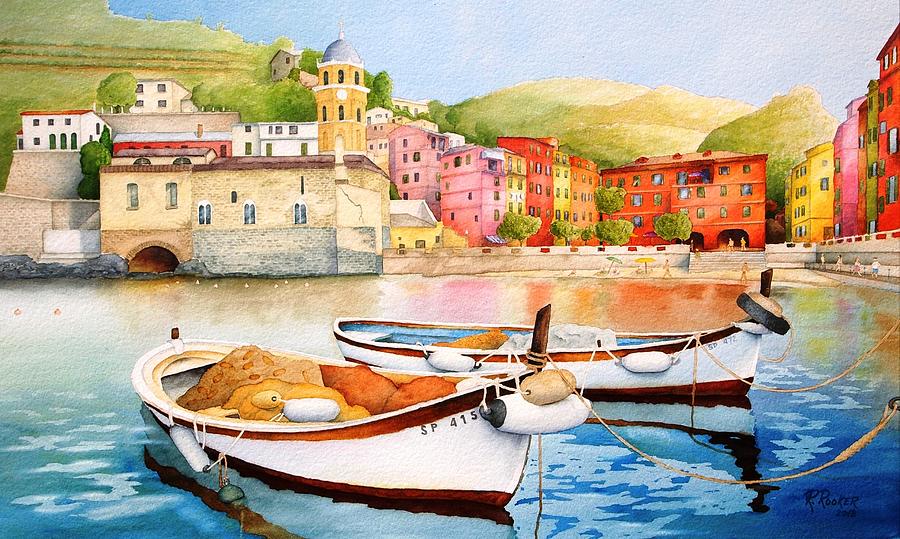 Vernazza Painting by Richard Rooker
