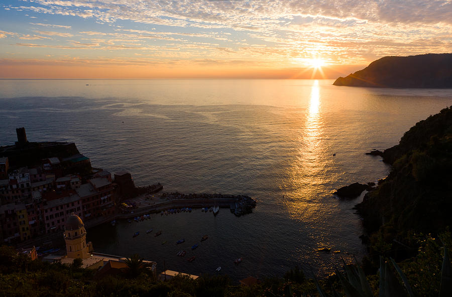 Vernazza Sunset - I Photograph by Carl Amoth
