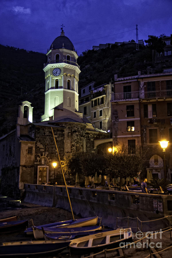 Vernazzo At Night Photograph by Timothy Hacker