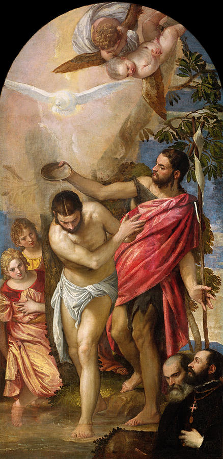 Veronese Baptism Of Christ Painting by Granger