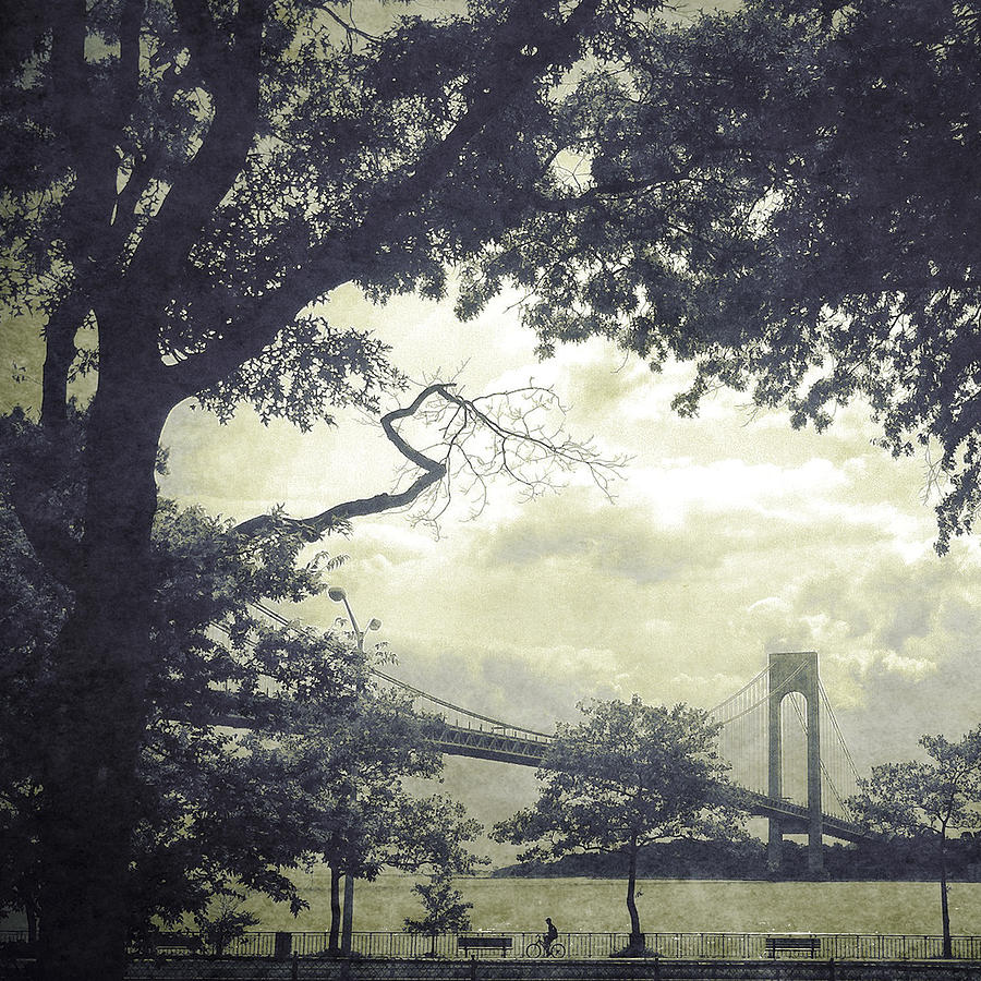 Verrazano Bridge from South Brooklyn Photograph by Frank Winters