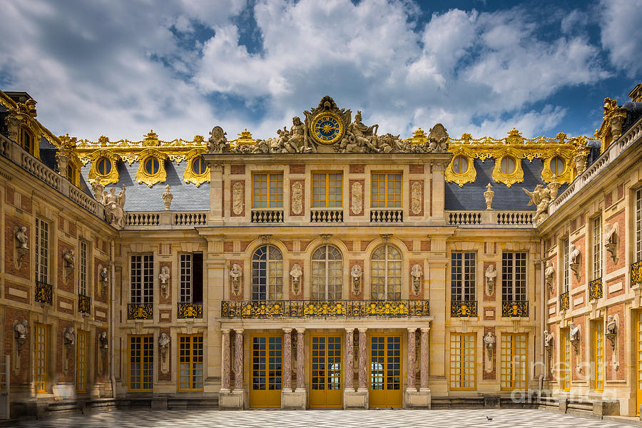 Paris Photograph - Versailles Courtyard by Inge Johnsson