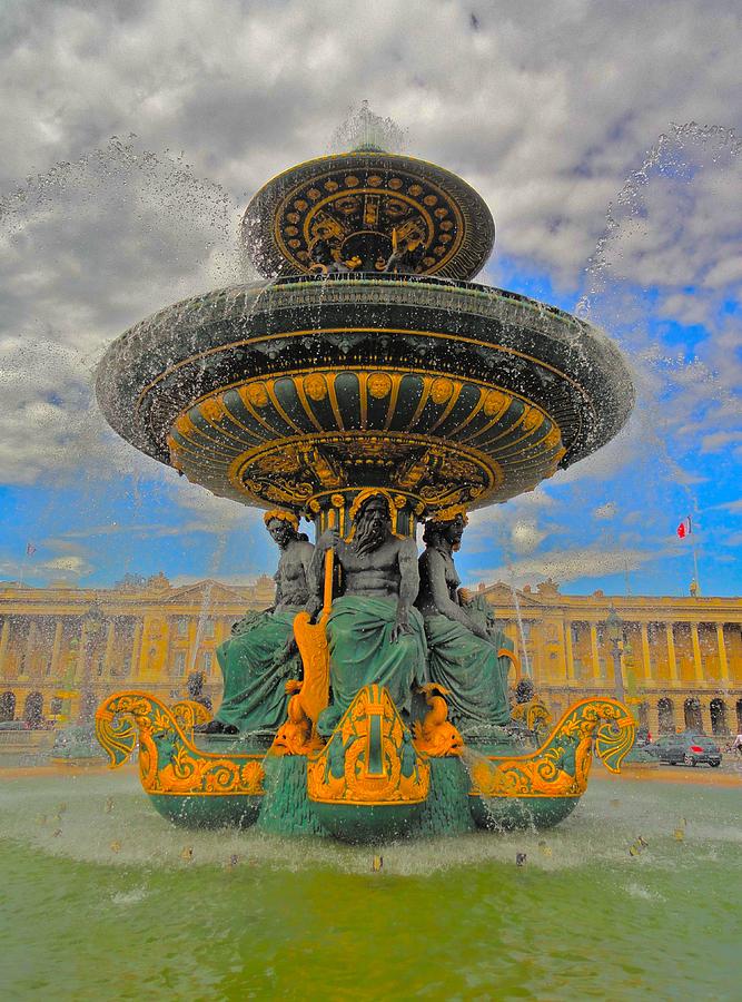 Paris Photograph - Versailles Fountain Paris by Tim G Ross