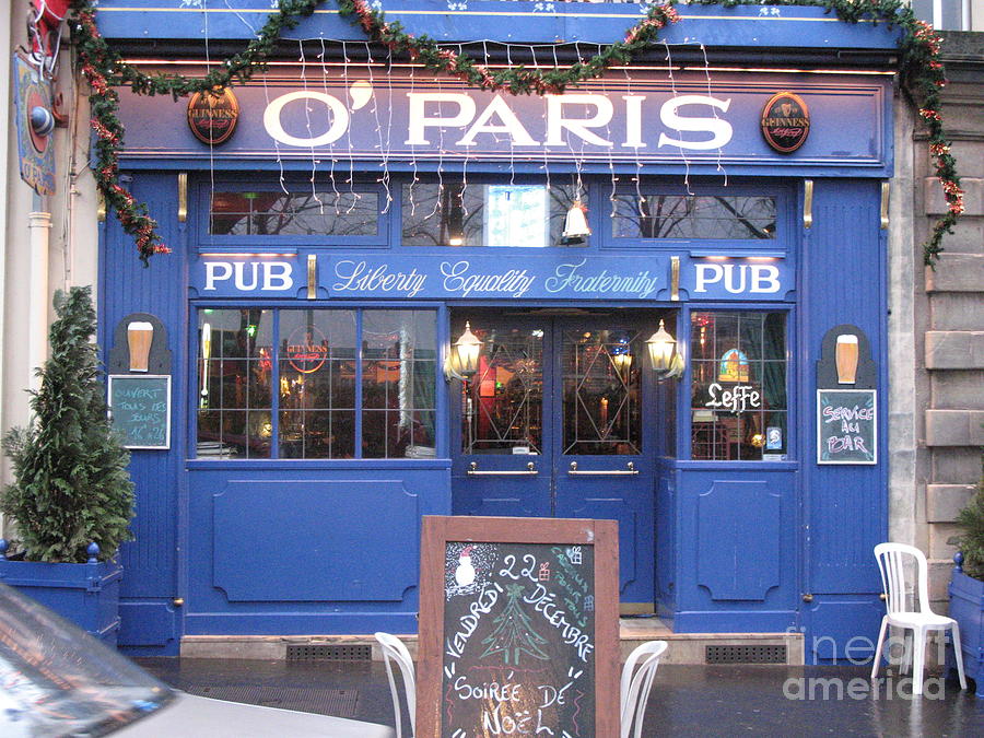 Versailles France Restaurants -  Irish Pub O Paris  Photograph by Kathy Fornal