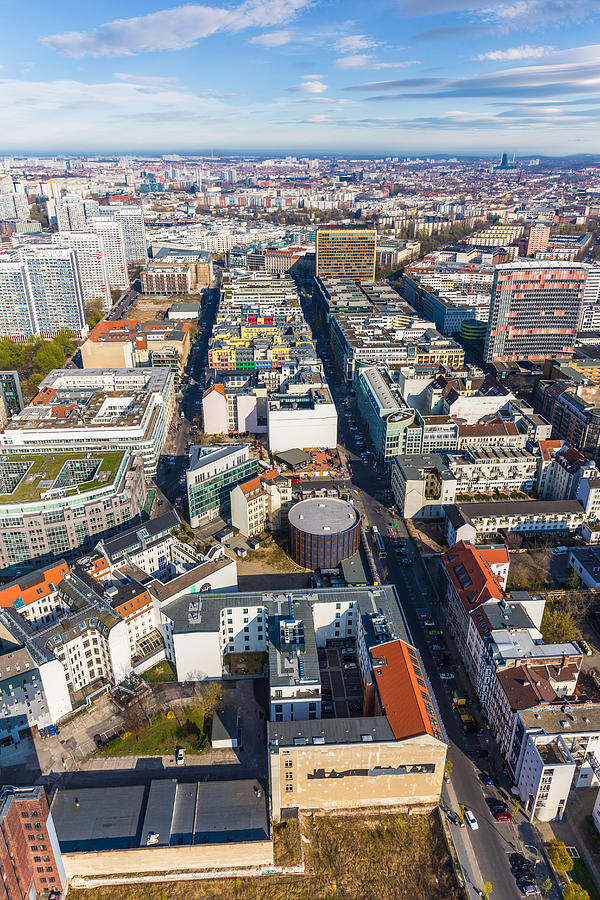 Vertical Aerial View of Berlin Photograph by Semmick Photo