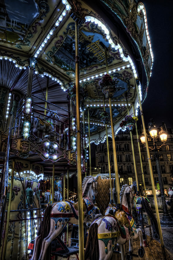Vertical Carousel Photograph by Evie Carrier